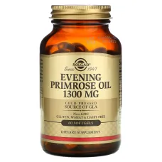Олія вечірньої примули (Evening Primrose oil), Solgar, 1300 мг 60 капсул