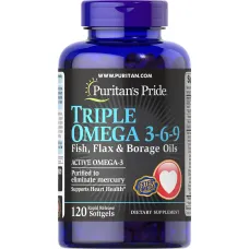 Потрійна Омега 3-6-9 (Triple Omega 3-6-9) 120 капсул