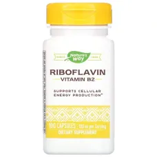Витамин B2 рибофлавин (Vitamin B2, riboflavin) 100 мг 100 капсул