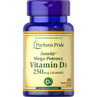  Витамин Д3 (Vitamin D3) 10000 МЕ 100 капсул