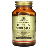 Биотин (Biotin), Solgar, 5000 мкг 100 капсул