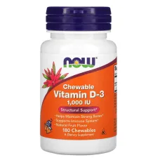 Вітамін Д3 (Chewable Vitamin D-3) 1000 МО 180 жувальних таблеток із фруктовим смаком