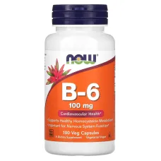 Витамин В6 (Vitamin B6) 100 мг 100 капсул