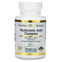 Гіалуронова кислота (Hyaluronic Acid), California Gold Nutrition, 100 мг 60 капсул