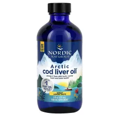 Риб'ячий жир рідкий з печінки арктичної тріски (Cod Liver Oil) 237 мл зі смаком лимона