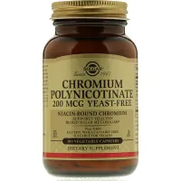 Хром полінікотинат без дріжджів (Chromium polynicotinate yeast-free) 200 мкг 100 капсул