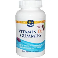 Вітамін D3 (Vitamin D3 Gummies) 1000 МО 120 жувальних таблеток зі смаком лісових ягід