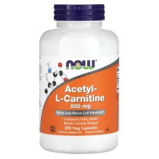 Ацетил-Л-карнитин (Acetyl-L-Carnitine) 500 мг 200 капсул