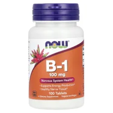 Витамин B1 Тиамин (Vitamin B1) 100 мг 100 таблеток