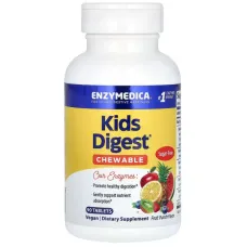 Травні ферменти для дітей (Kids Digest) 90 жувальних таблеток із фруктовим смаком