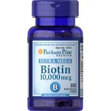  Биотин (Biotin) 10000 мкг 100 капсул