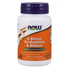 Пробіотики (8 мільярдів Acidophilus і Bifidus) 8 млрд КОЕ 60 капсул
