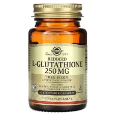 Вільний L-глутатіон (Reduced L-Glutathione) 250 мг 30 капсул