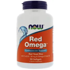 Омега та червоний рис з CoQ10 (Red Omega, Red Yeast Rice with CoQ10) 90 капсул