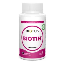 Биотин (Biotin) 5000 мкг 100 капсул