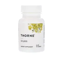 Витамин D3 (Vitamin D3), Thorne, 5000 МЕ 60 капсул