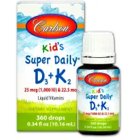 Витамины для детей D3+K2 (Kid's Super Daily D3+K2) 1000 МЕ/ 22.5 мкг 10.16 мл