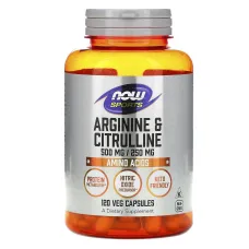 Аргинин и Цитрулин (Arginine and Citrulline) 500 мг/250 мг 120 капсул