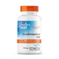 Бенфотиамин, Benfotiamine, Doctor's Best, 150 мг, 360 капсул