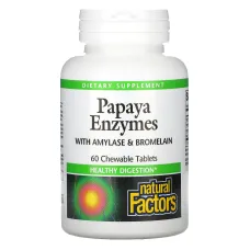 Травні ферменти папайї (Papaya Enzymes) 60 жувальних таблеток