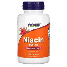 Витамин В3 Ниацин (Niacin) 500 мг 100 капсул