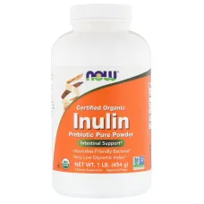 Органічний інулін (Certified Organic Inulin) Now Foods 454 г