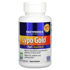 Ферменты для переваривания жиров (Lypo Gold) 120 капсул