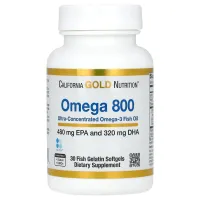 Омега-3 риб'ячий жир фармацевтичного ступеня чистоти (Omega 800) 1000 мг 30 капсул
