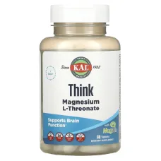 Магній L-треонат для мозку (Think Magnesium L-Threonate) 2000 мг 60 таблеток
