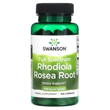 Родіола рожева (Rhodiola Rosea Root) 400 мг 100 капсул