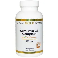 Куркумин С3 комплекс с биоперином (Curcumin C3 Complex with BioPerine) 500 мг 120 капсул