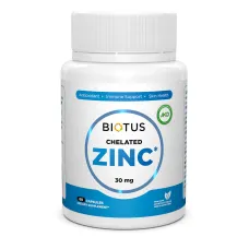 Хелатный цинк (Chelated Zinc) 30 мг 60 капсул