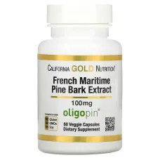 Пикногенол (экстракт коры приморской сосны) (French maritime pine bark extract) 100 мг 60 капсул