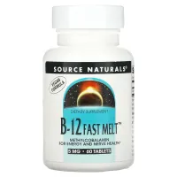 Вітамін B12 метилкобаламін (MethylCobalamin B-12 Fast Melt) 5000 мкг 60 таблеток