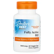Витамин В12 метилкобаламин (Fully active B12 methylcobalamin) 1500 мкг 60 капсул