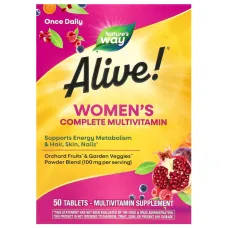 Мультивітамінний комплекс Для Жінок (Alive! Women's Energy Complete Multivitamin) 50 таблеток