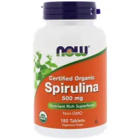 Спіруліна органічна (Spirulina Organic) 500 мг 180 таблеток