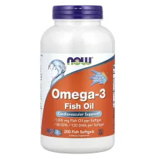 Омега-3 (Omega-3 180 EPA/120 DHA) 200 капсул из рыбьего желатина