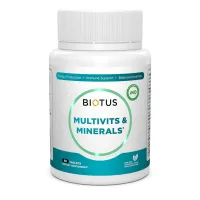 Мультивітаміни та мінерали, Multivits & Minerals, Biotus, 60 таблеток
