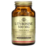 Л-Тирозин (L-tyrosine), Solgar, 500 мг 100 капсул 