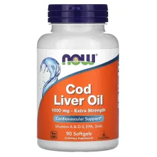 Рыбий жир из печени трески (Cod Liver Oil) 1000 мг 90 капсул