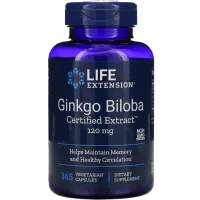Гинкго Билоба сертифицированный экстракт (Gingko Biloba) 120 мг 365 капсул