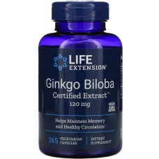 Гинкго Билоба сертифицированный экстракт (Gingko Biloba) 120 мг 365 капсул