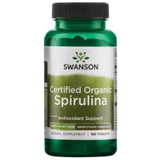 Органическая спирулина (Certified Organic Spirulina) 500 мг 180 таблеток