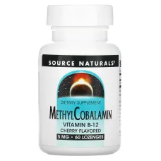 Витамин B12 (Methylcobalamin Vitamin B12) 5 мг 60 леденцов со вкусом вишни