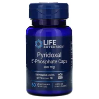 Вітамін В-6, піридоксаль 5'-фосфат (Pyridoxal 5'-phosphate) 100 мг 60 капсул