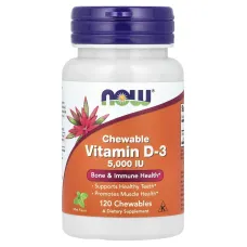 Вітамін D3 (Chewable Vitamin D3) 5000 МО 120 жувальних таблеток зі смаком м'яти
