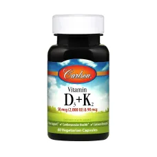 Вітамін D3 і K2 (Vitamin D3 + K2) 60 капсул