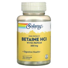 Бетаин HCl + пепсин (HCL with Pepsin) 650 мг 100 капсул