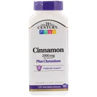 Екстракт кориці плюс хром (Cinnamon Plus Chromium) 2000 мг/400 мкг 120 капсул